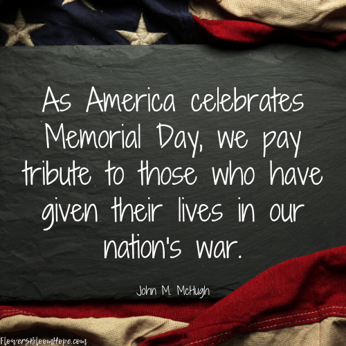 As America celebrates Memorial Day, we pay tribute to those who have given their lives in our nation's war.