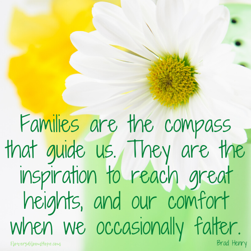 Families are the compass that guide us. They are the inspiration to reach great heights, and our comfort when we occasionally falter.