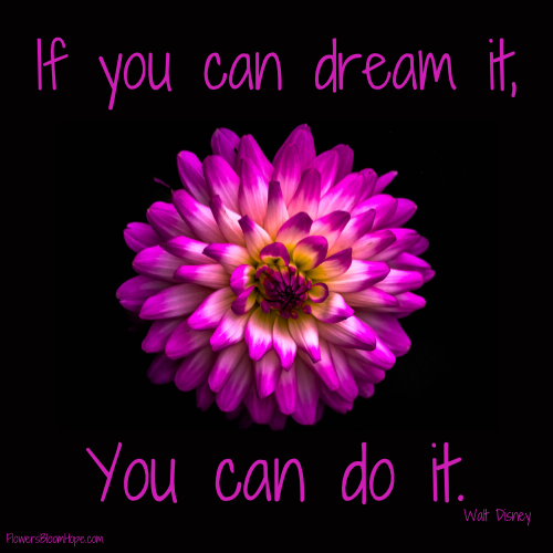If you can dream it, You can do it.