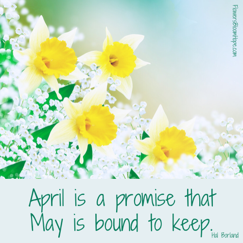 Is promise april that bound keep. may a is to 