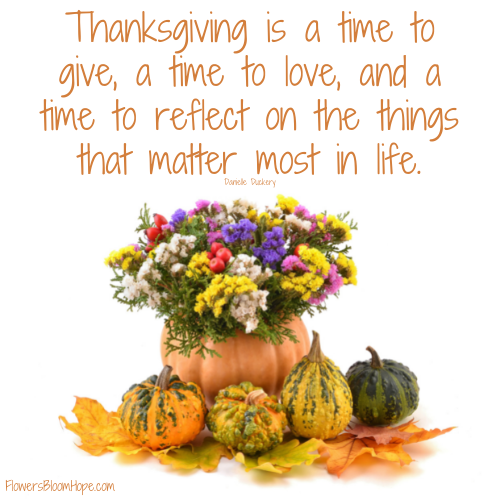 Thanksgiving is a time to give, a time to love, and a time to reflect on the things that matter most in life.
