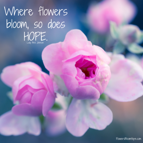Where flowers bloom, so does HOPE.