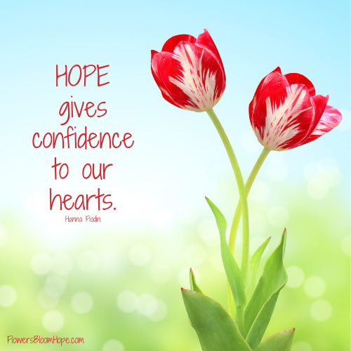 HOPE gives confidence to our hearts.