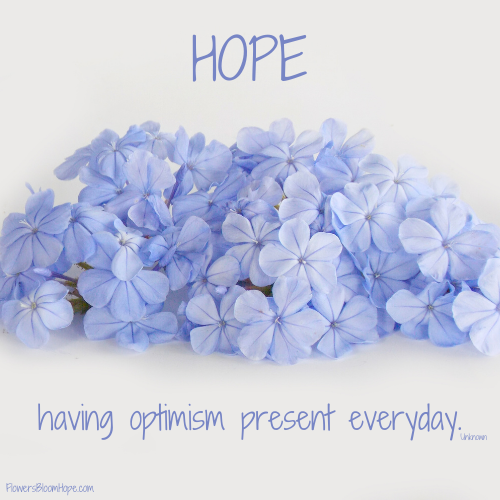 HOPE = having optimism present everyday.