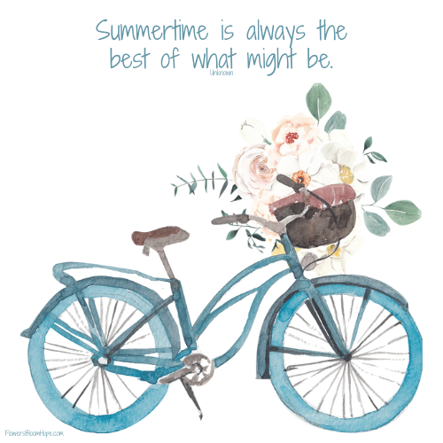 Summertime is always the best of what might be.