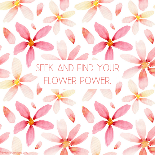 Seek and find your flower power.