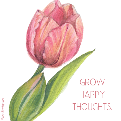 Grow happy thoughts.